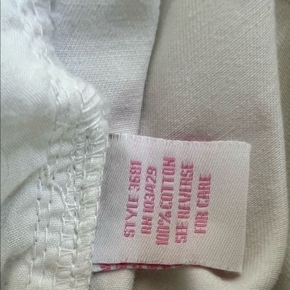 Bamboo Traders white cotton bermuda shorts with embroidered flip flops size 10 - Picture 7 of 7